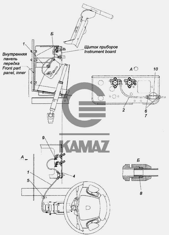 Регулировка рулевой колонки камаз